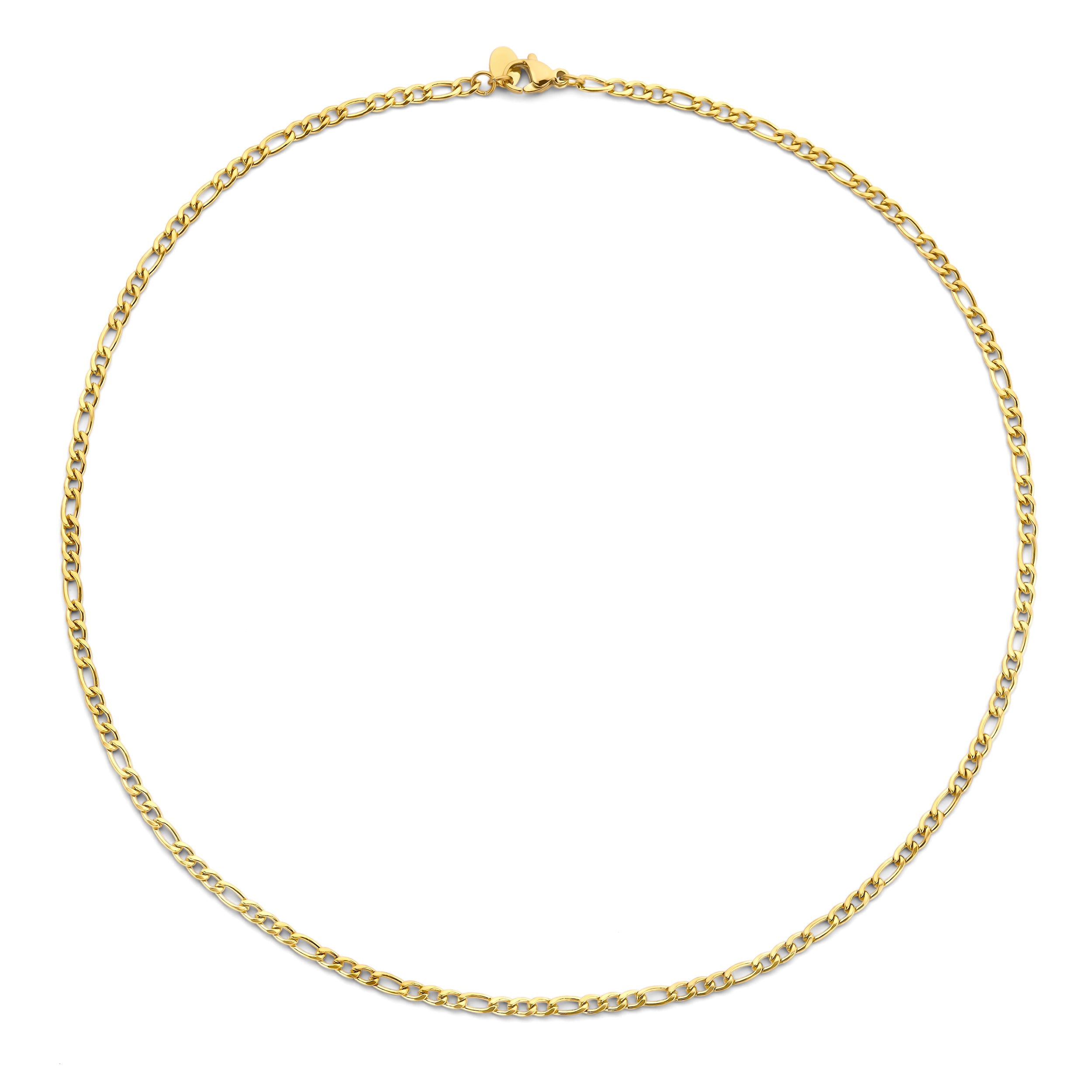 Small Figaro Chain Necklace