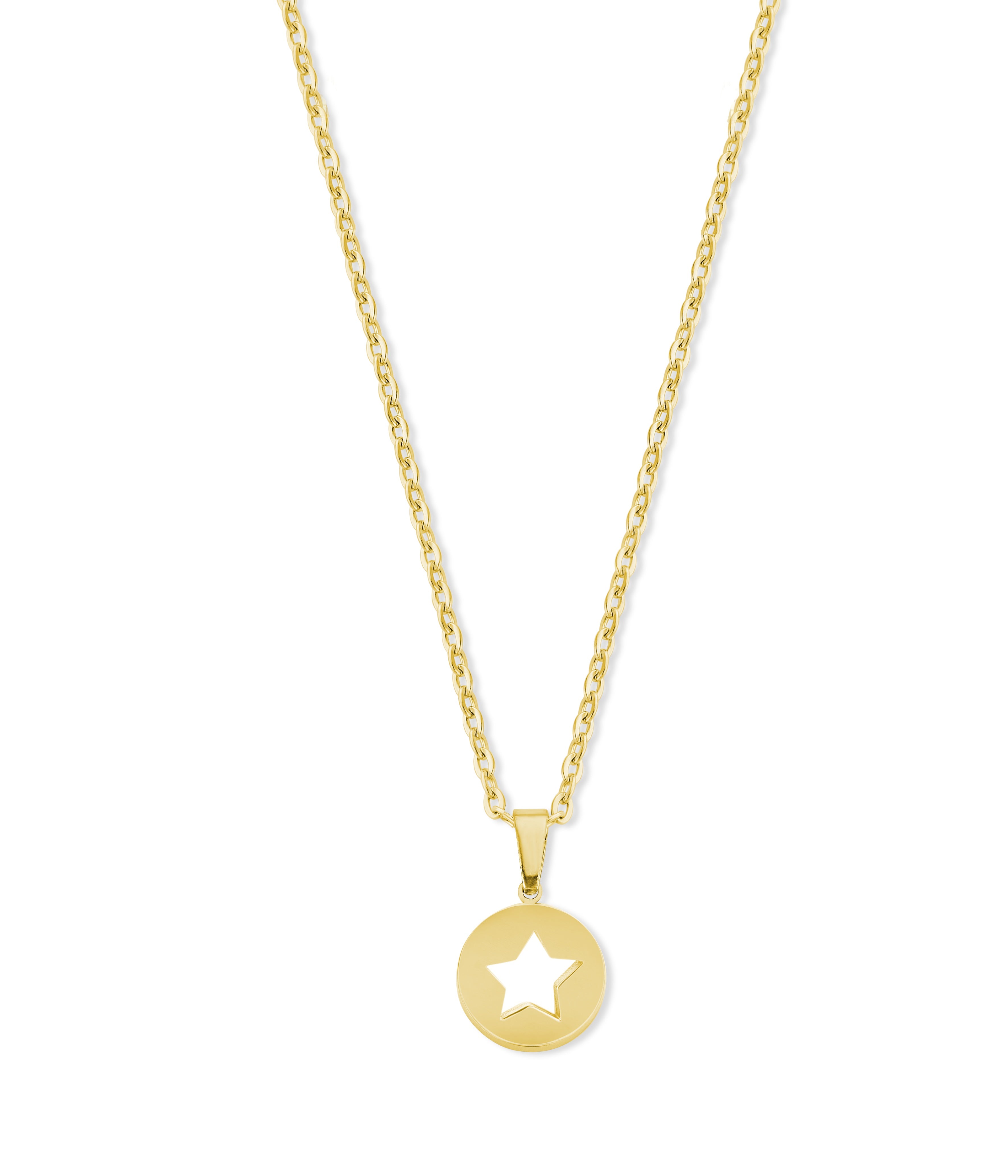Ketting met open ster bedel