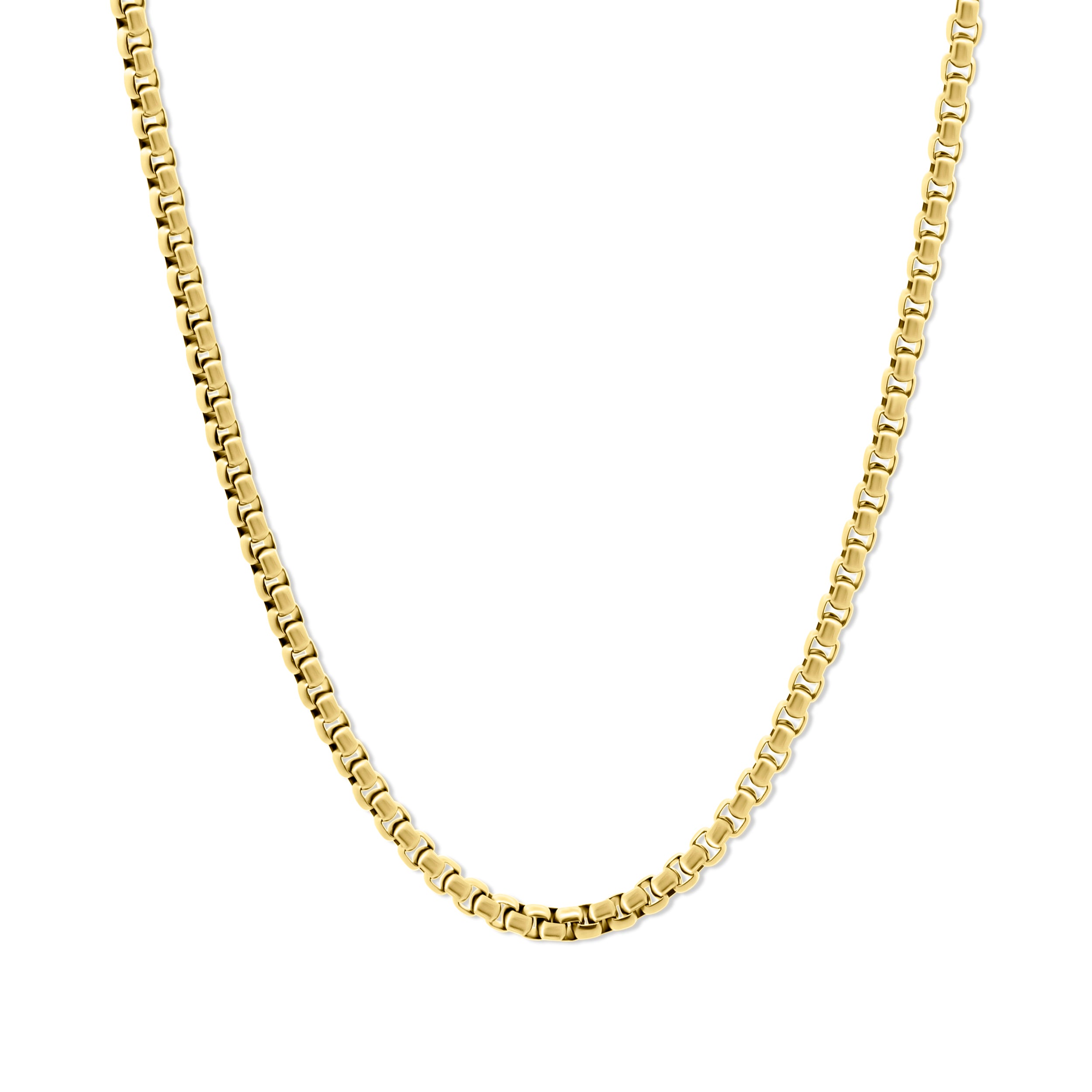 Small Rounded Box Chain Necklace