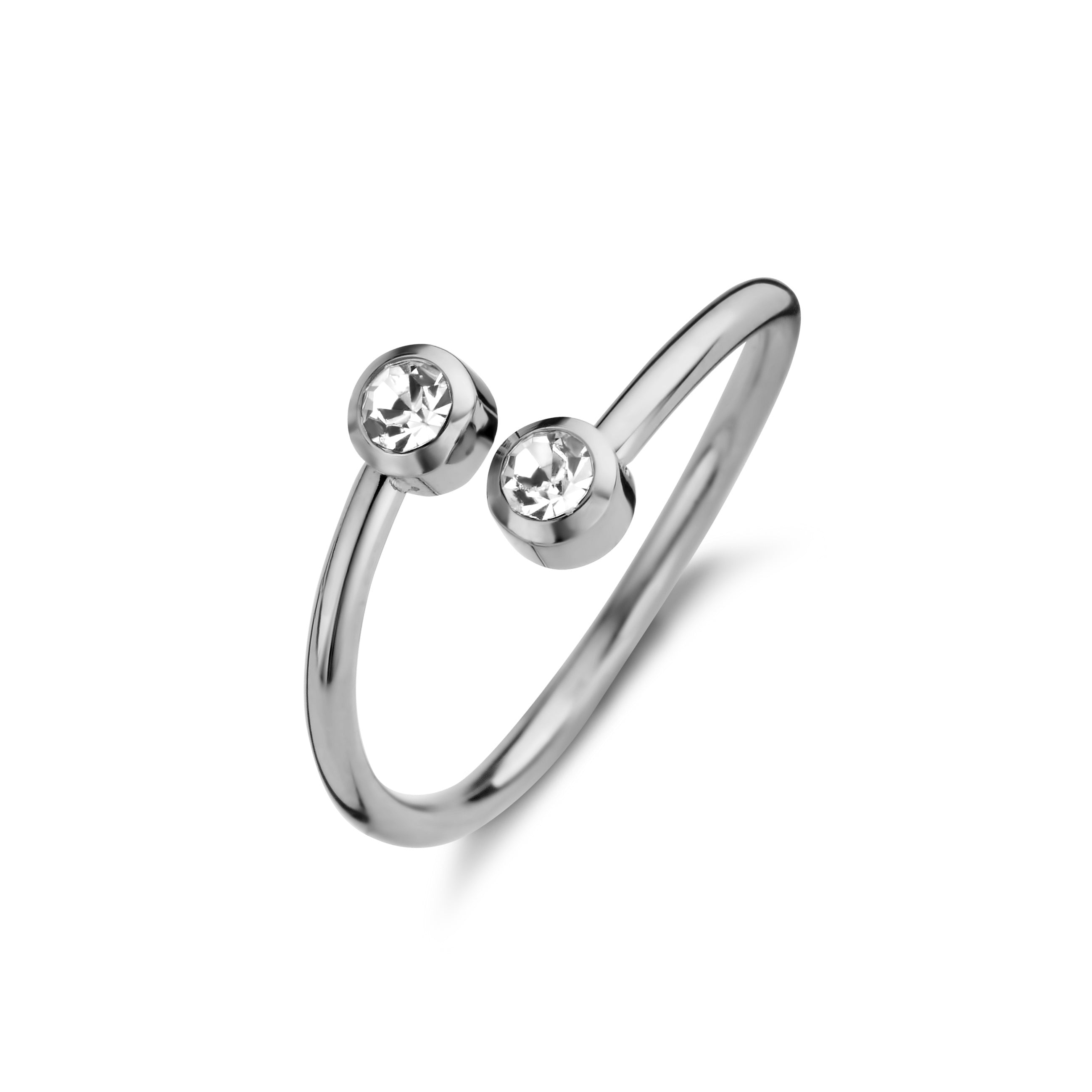 Open ring zirkonia stenen