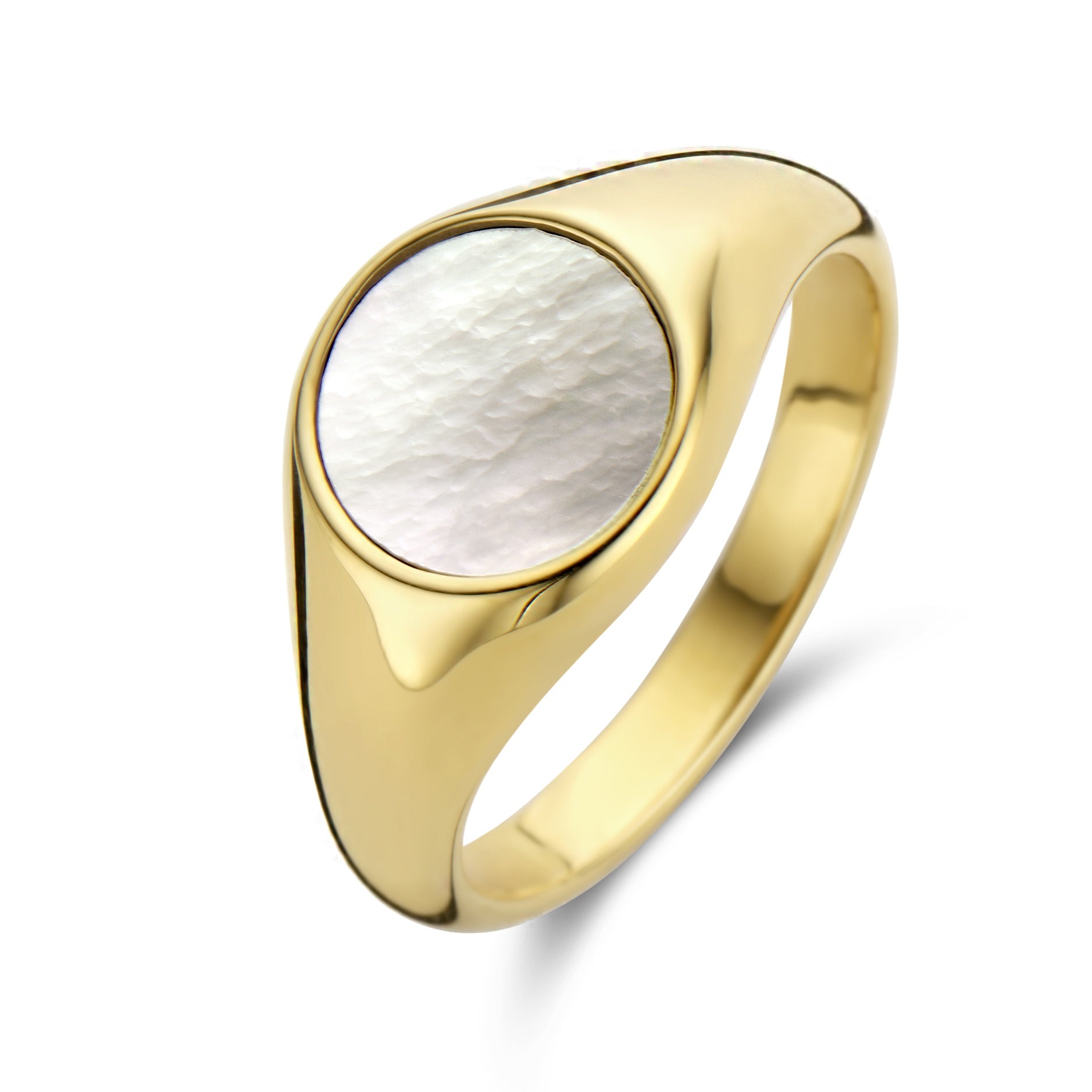 Ring parelmoer rond