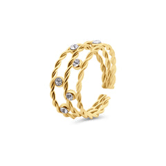 Cubic Zirconia Open Ring