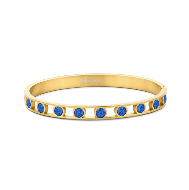 Bangle met ronde zirkonia steentjes