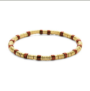 Kralenarmband met zwarte agaat kralen