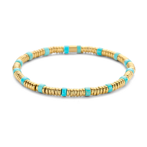 Kralenarmband met zwarte agaat kralen